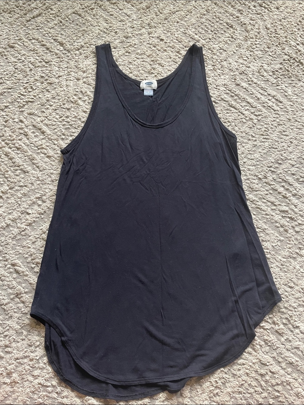 Old Navy Black Scoop Neck Tank Top